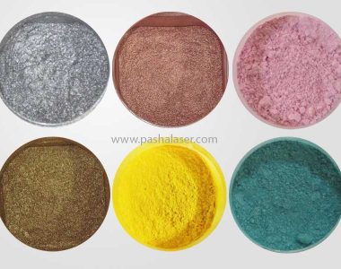 پودر صدفی و پودر رنگ‌دانه‌های معدنی