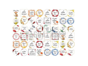کارت تشکر آماده کد PL-1 (بسته 48 عددی)