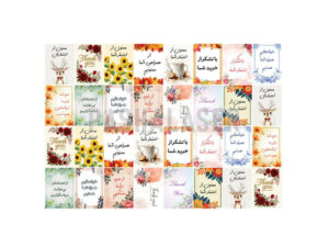 کارت تشکر آماده کد PL-2 (بسته 32 عددی)