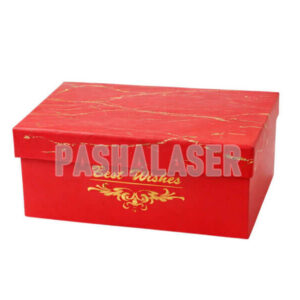 جعبه هدیه قرمز مرمری