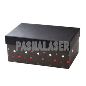 جعبه هدیه مشکی طرح قلب