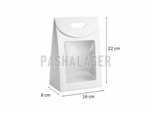 بگ گلاسه پنجره‌دار سفید کد 39294 (بسته ده عددی)