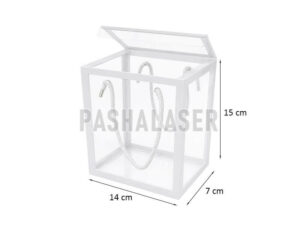 بگ طلقی سفید (14x7x15 سانتی) بسته 5 عددی کد 39332