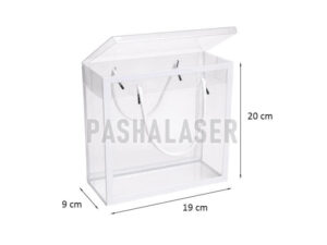 بگ طلقی سفید (19x9x20 سانتی) کد 39334