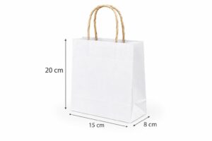ساک دستی کاغذی  15×20 با گاست 8 و دستگیره کاغذی